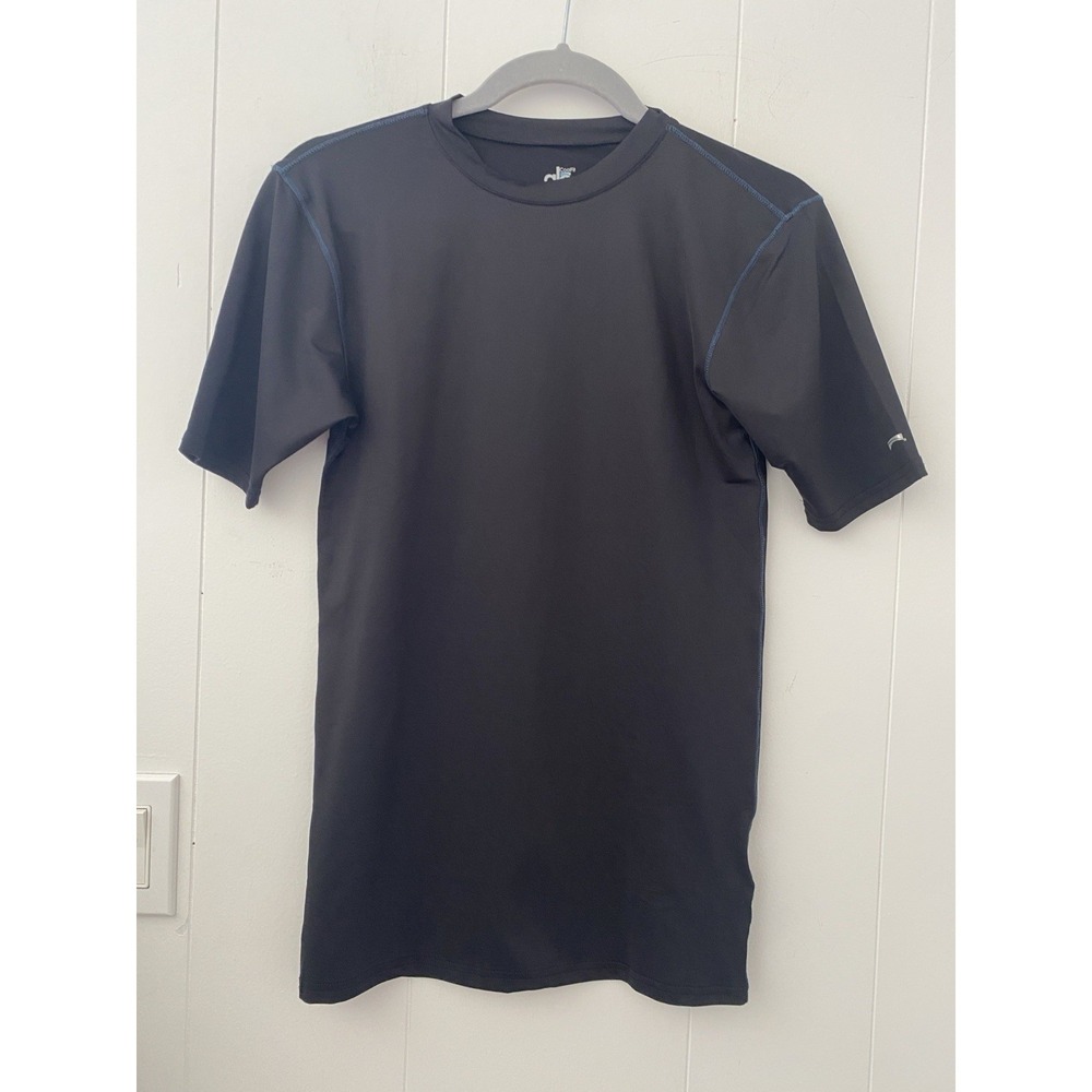 Alo CoolFit Athletic Shirt Men's Size S Black Short Sleeve Gym Performance Tee